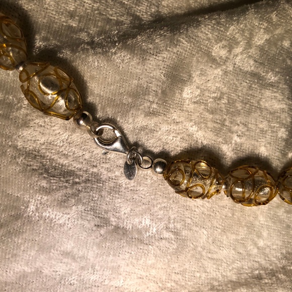 ARTE D`ARGENTO STERLING  24" MURANO GLASS NECKLACE - Picture 4 of 5